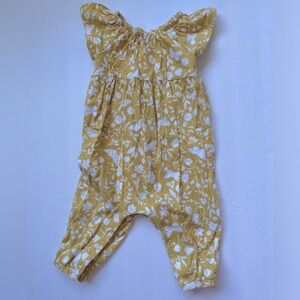 Flutter sleeve floral romper